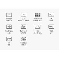 ZWO Colour CMOS Camera ASI294MC - Sensor D23.2 mm