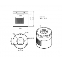 ZWO Color CMOS Camera ASI071MC Pro cooled - Chip D=28.4 mm