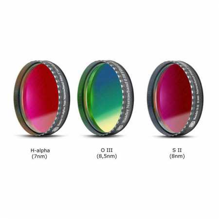 Filtr Baader Planetarium CCD H-alpha 2&Prime; 7nm, OIII and SII narrow band set