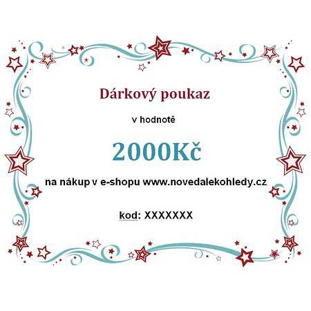 Elektronický dárkový poukaz v hodnotě 2000Kč