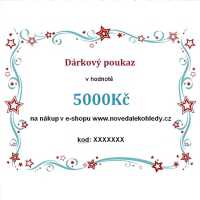 Elektronický dárkový poukaz v hodnotě 5000Kč