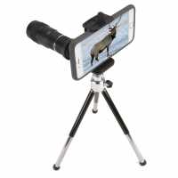 Monokulár Carson HookUpz™ Digiscoping Smartphone Adapter, 6x18mm Telephoto Lens Monocular,Tripod