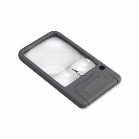 Zvětšovací sklo Carson Multi-Power LED Lighted Pocket Magnifier™2.5x, 4.5x and 6x