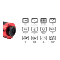 ZWO MONO Astro Camera ASI 533MM-PRO cooled, Sensor D= 16 mm, 3.76 µm Pixel Size
